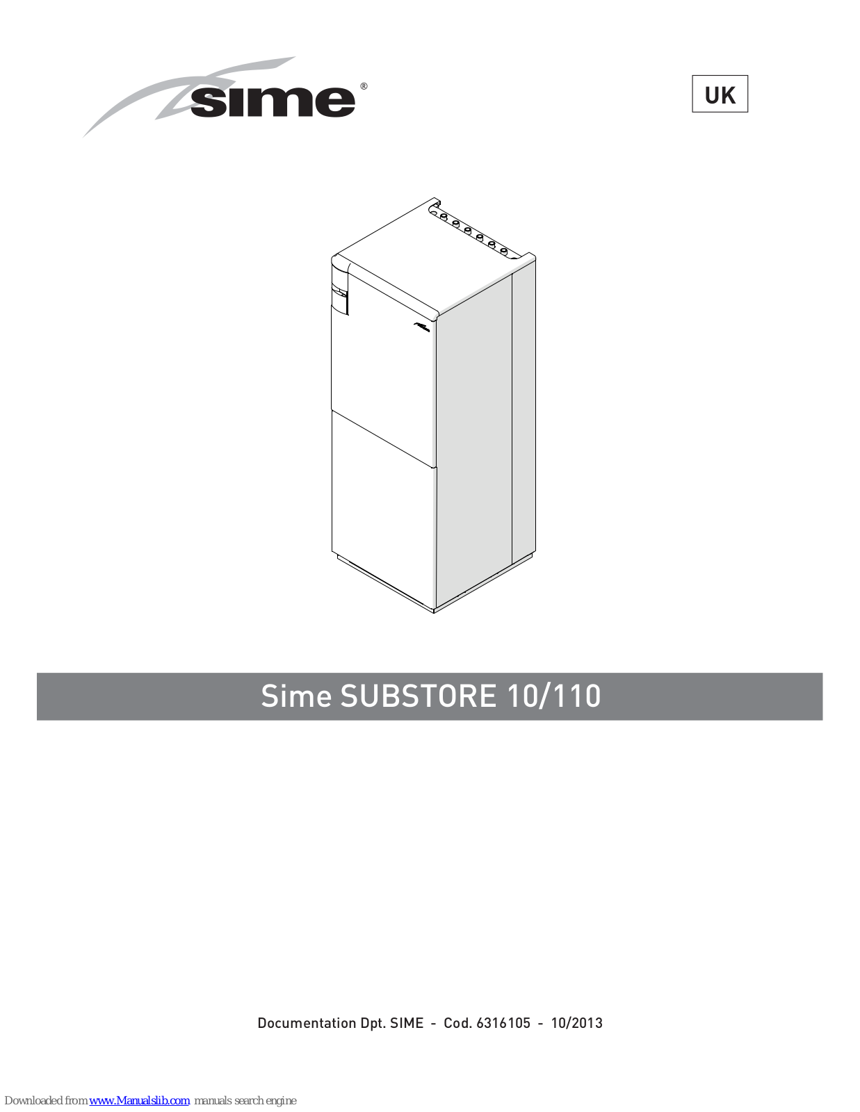 Sime SUBSTORE 10/110 User Manual - ManualMachine.com