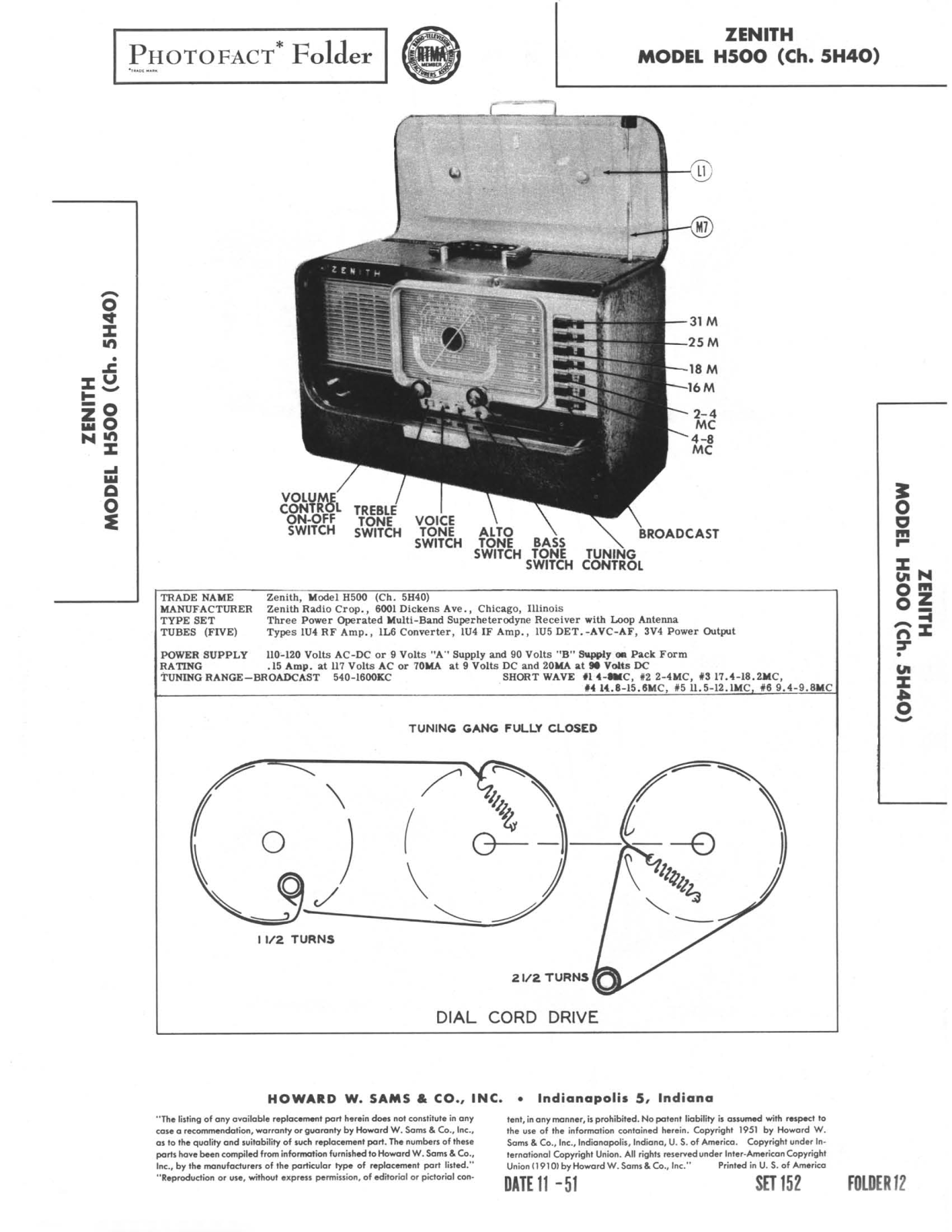 Zenith h500 schematic