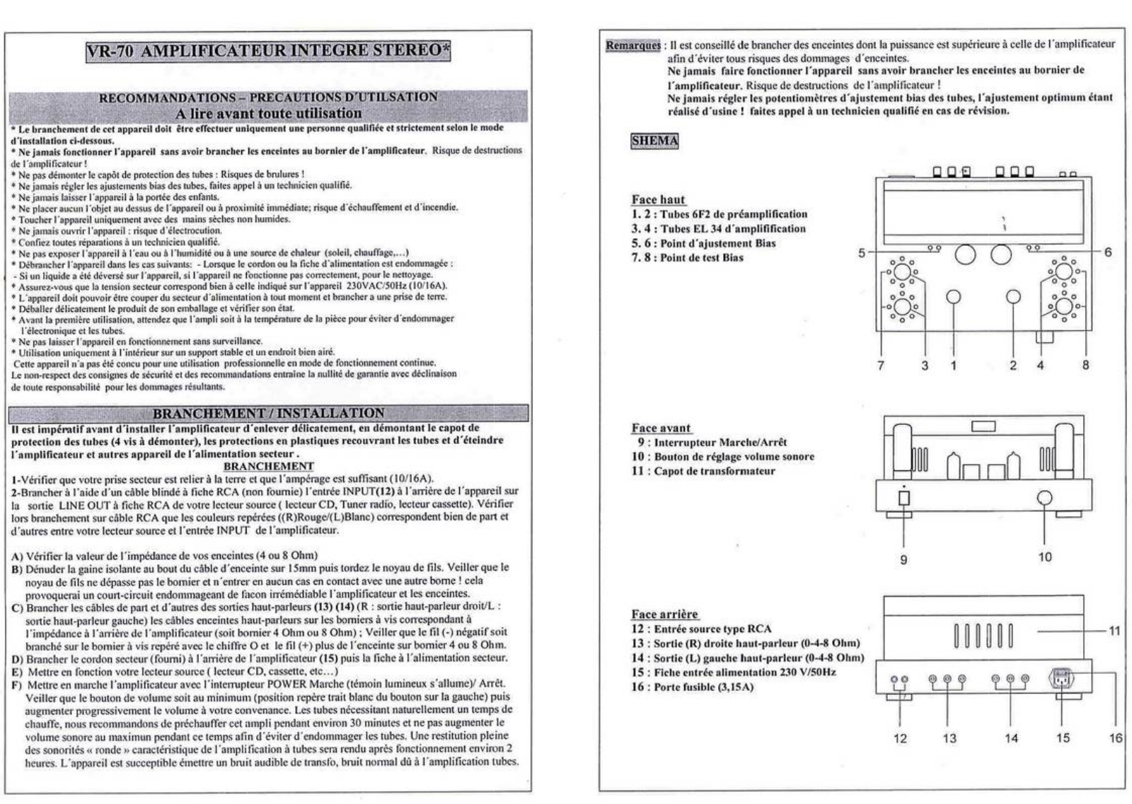 DYNAVOX VR-70E User Manual