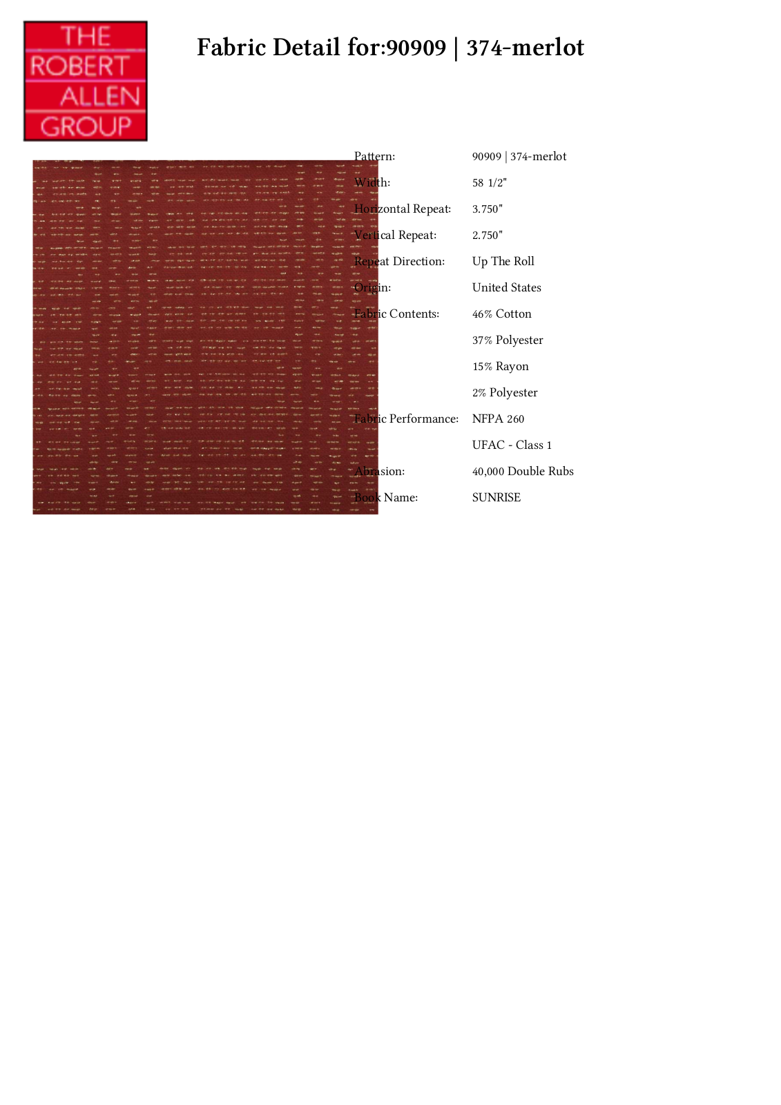 Duralee CRAL4594 Specifications - ManualMachine.com