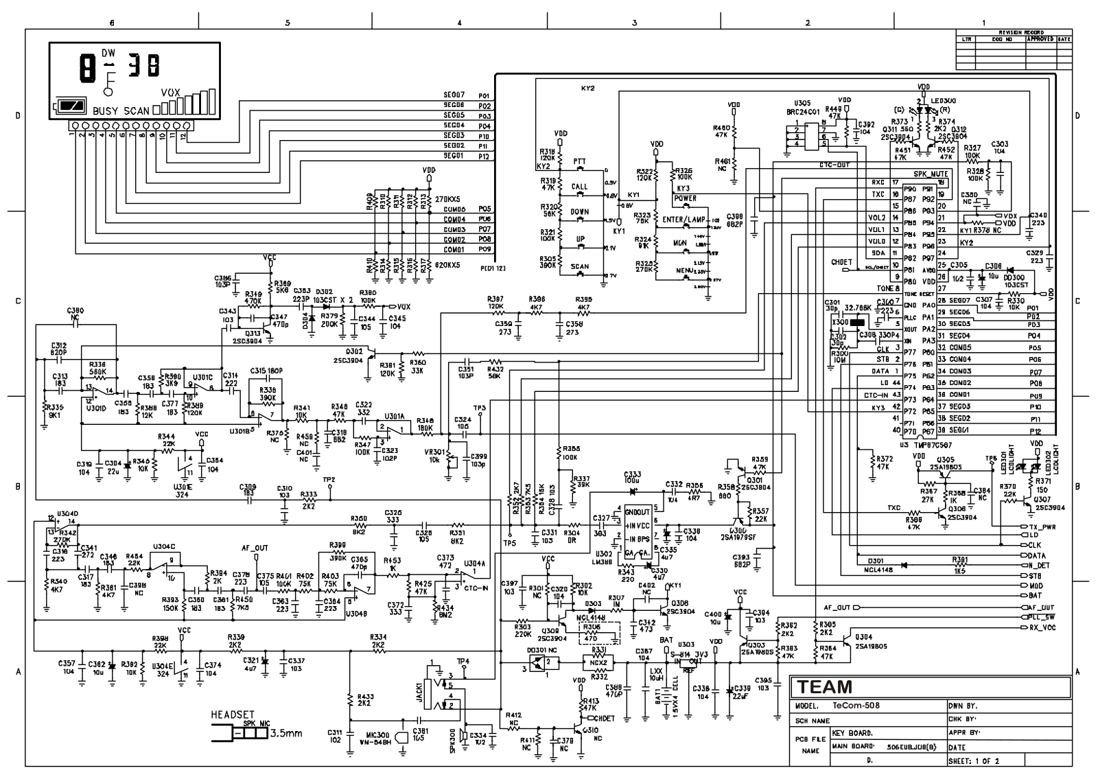 team TeCom 508 Schematic