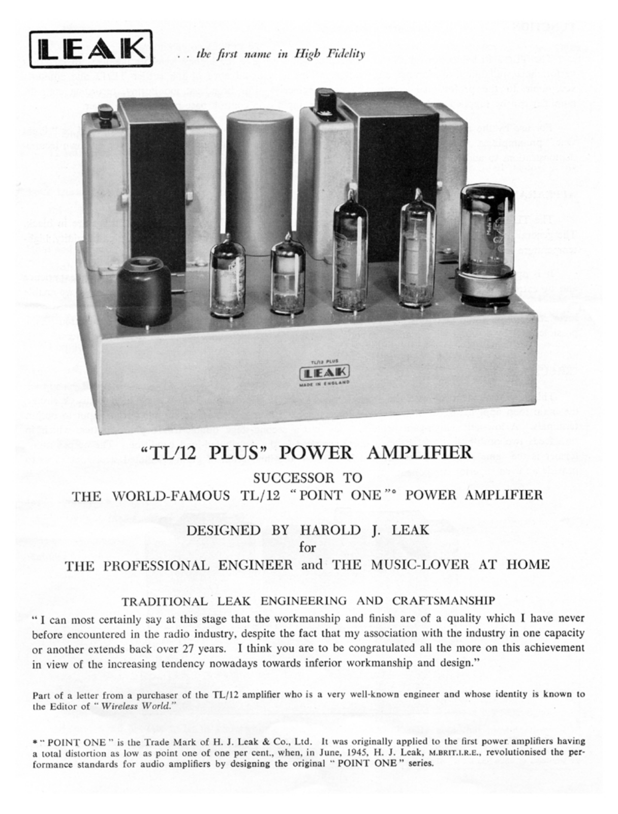 Leak TL-12 Plus Brochure - ManualMachine.com