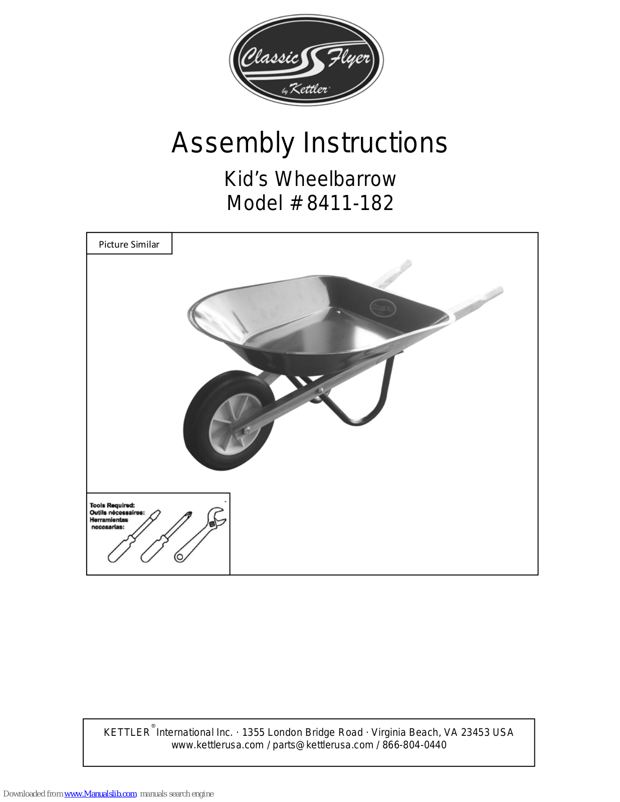 Flyer 8411-182 Assembly Instructions Manual