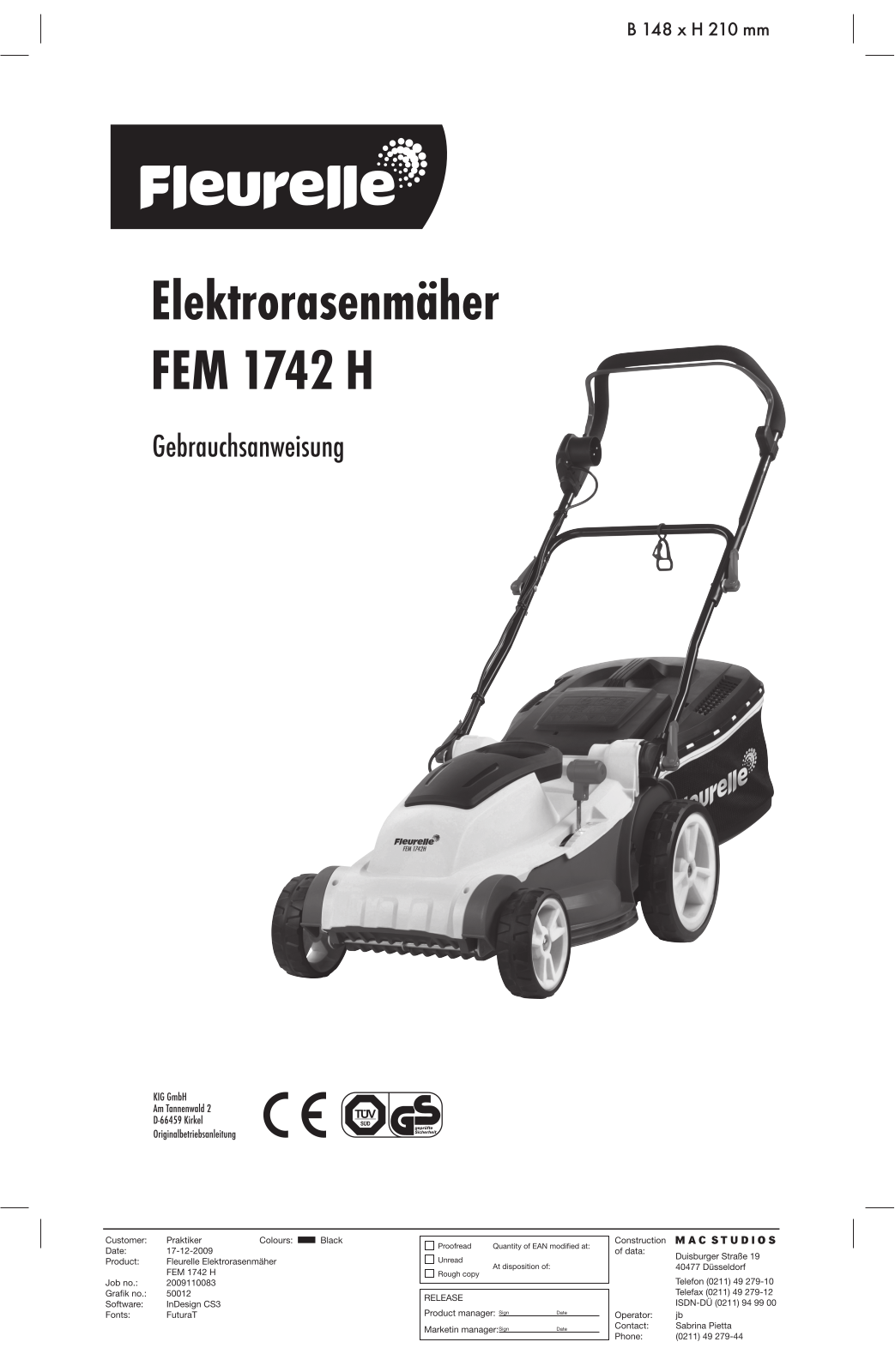 Fleurelle FEM 1742 H User Manual