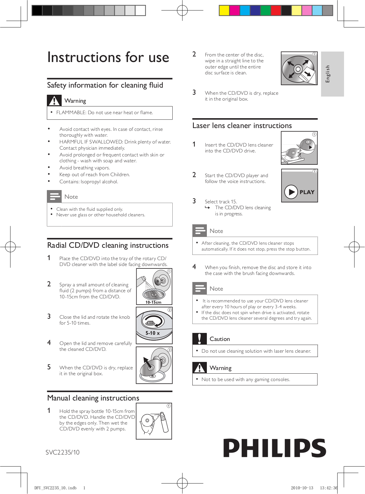 PHILIPS SVC2235 User Manual