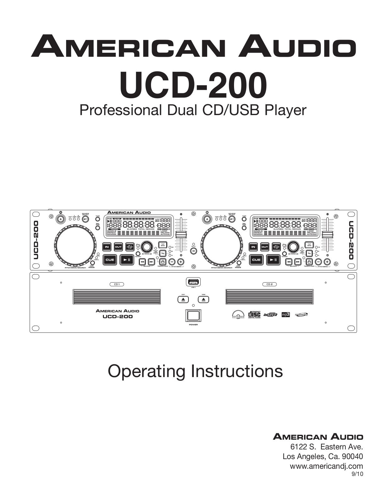 American Audio UCD-200 User Manual