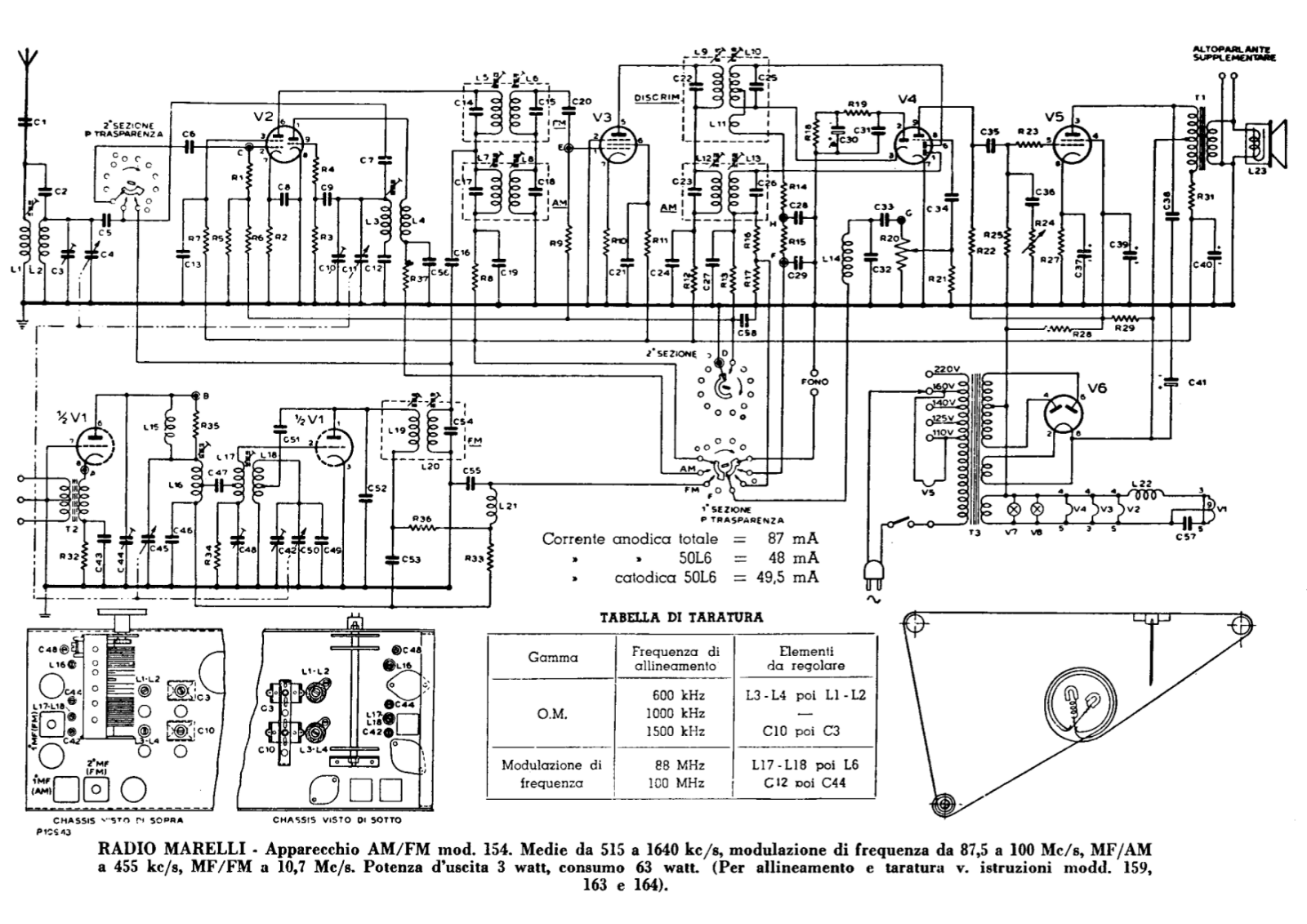 Radiomarelli 154 schematic