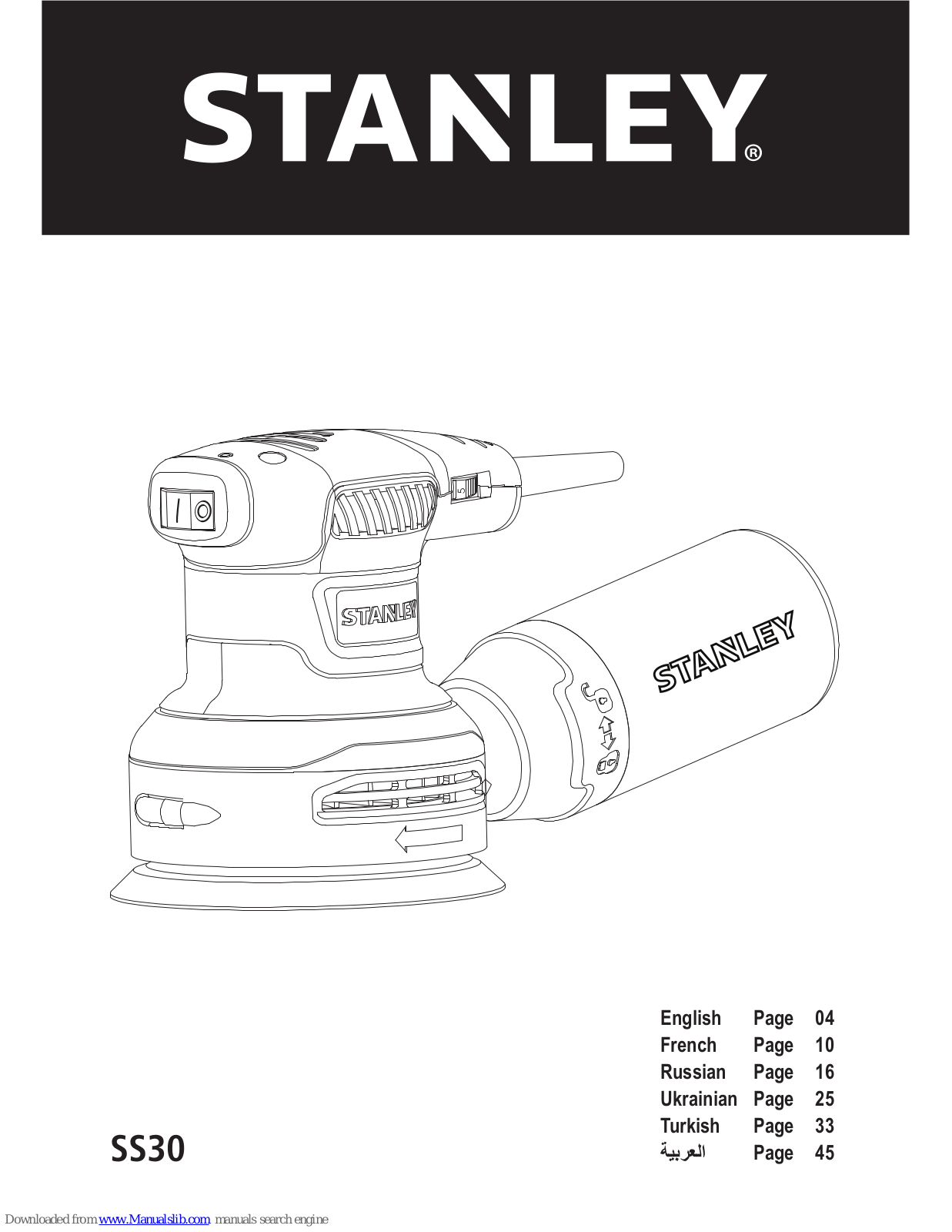 Stanley SS30, SB90 Original Instructions Manual