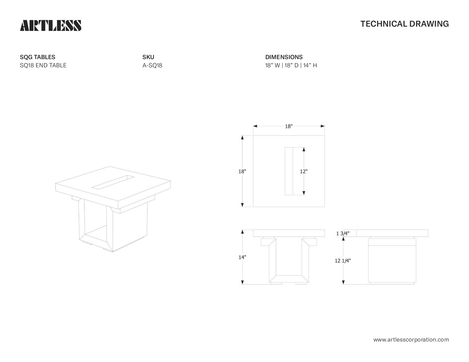ARTLESS LYS1005 Dimentions - ManualMachine.com