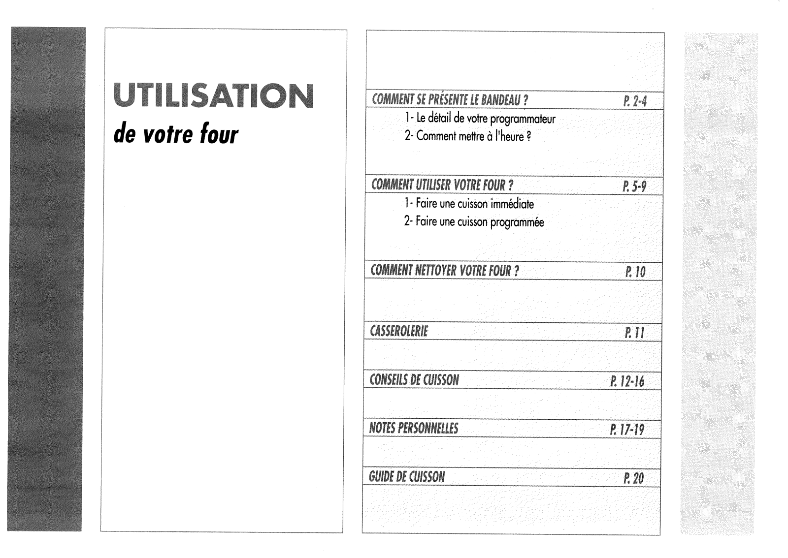 BRANDT FMCV290 User Manual