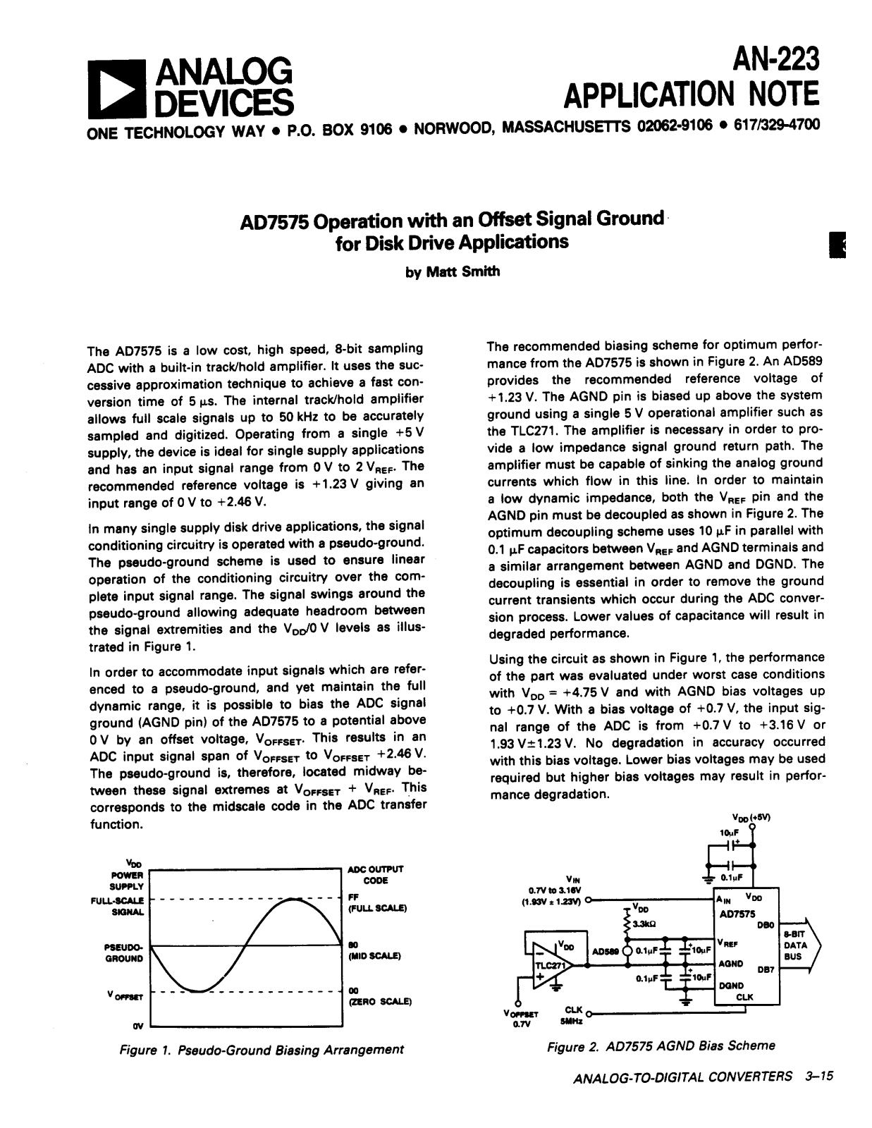 Analog Devices AN223 Application Notes