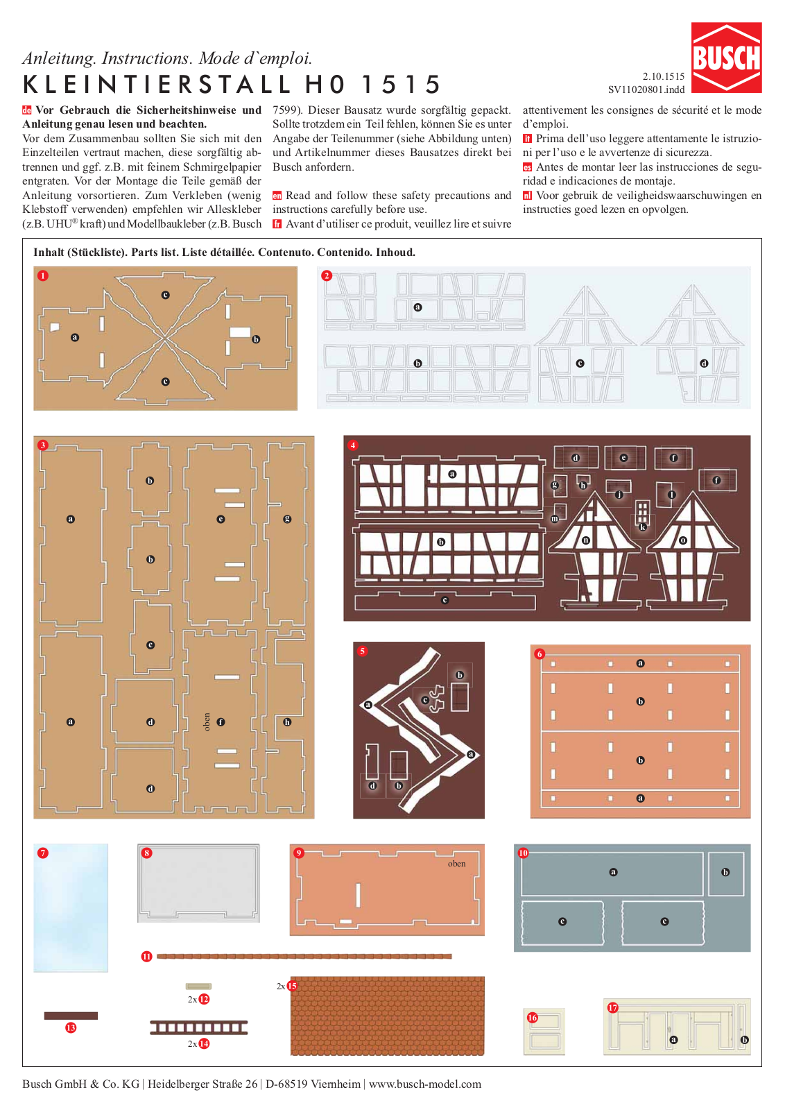 Busch 1515 Instructions - ManualMachine.com