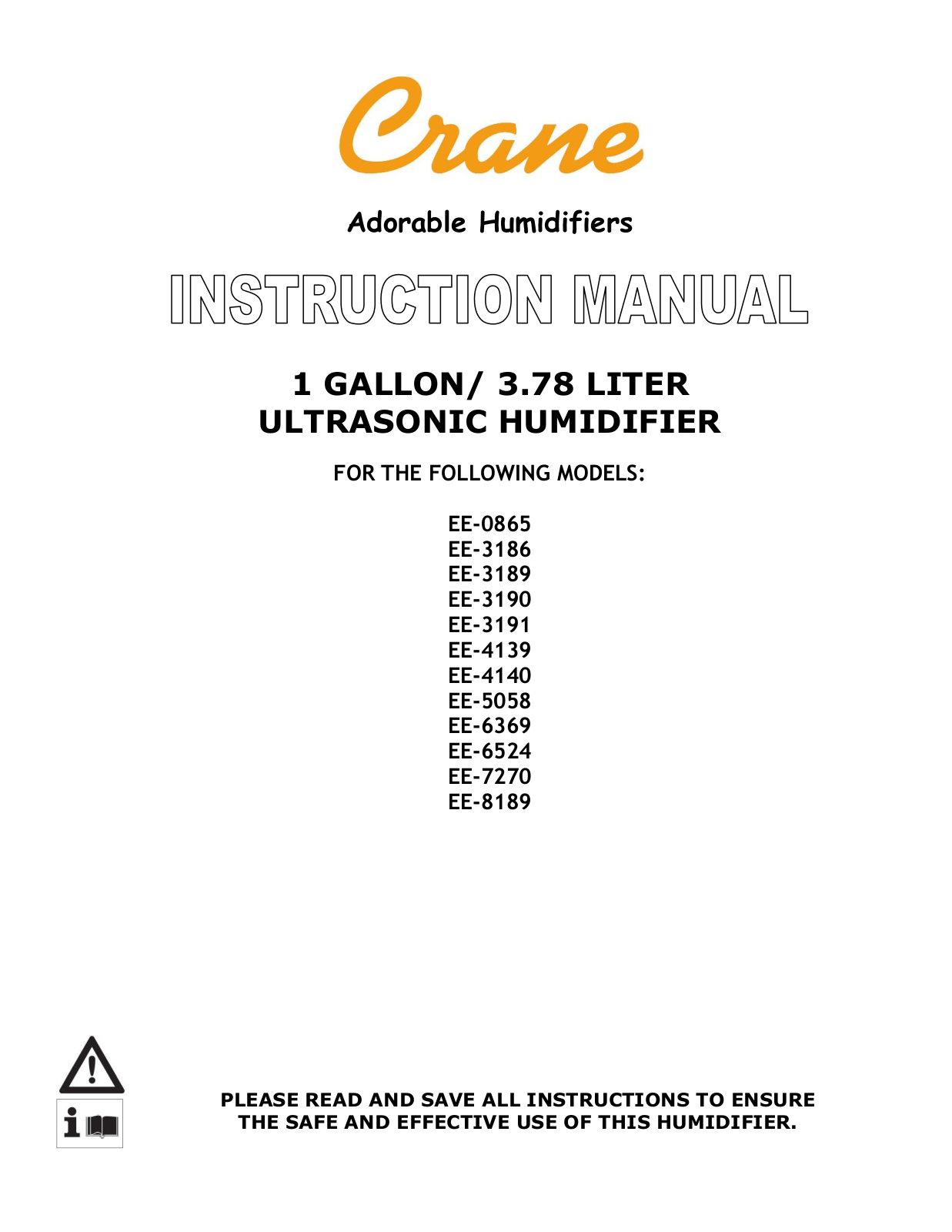 Crane & Co EE-6524, EE-0865, EE-3191, EE-7270, EE-4139 User Manual