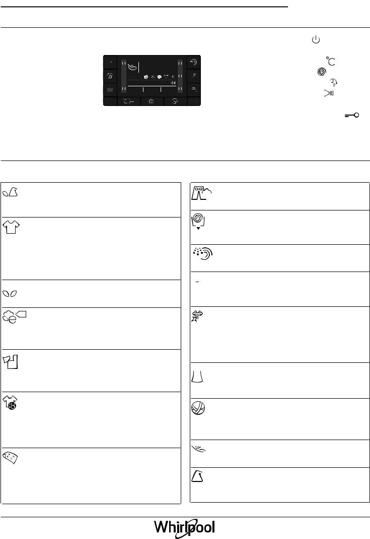 WHIRLPOOL SF FWD91296WS EU User Manual