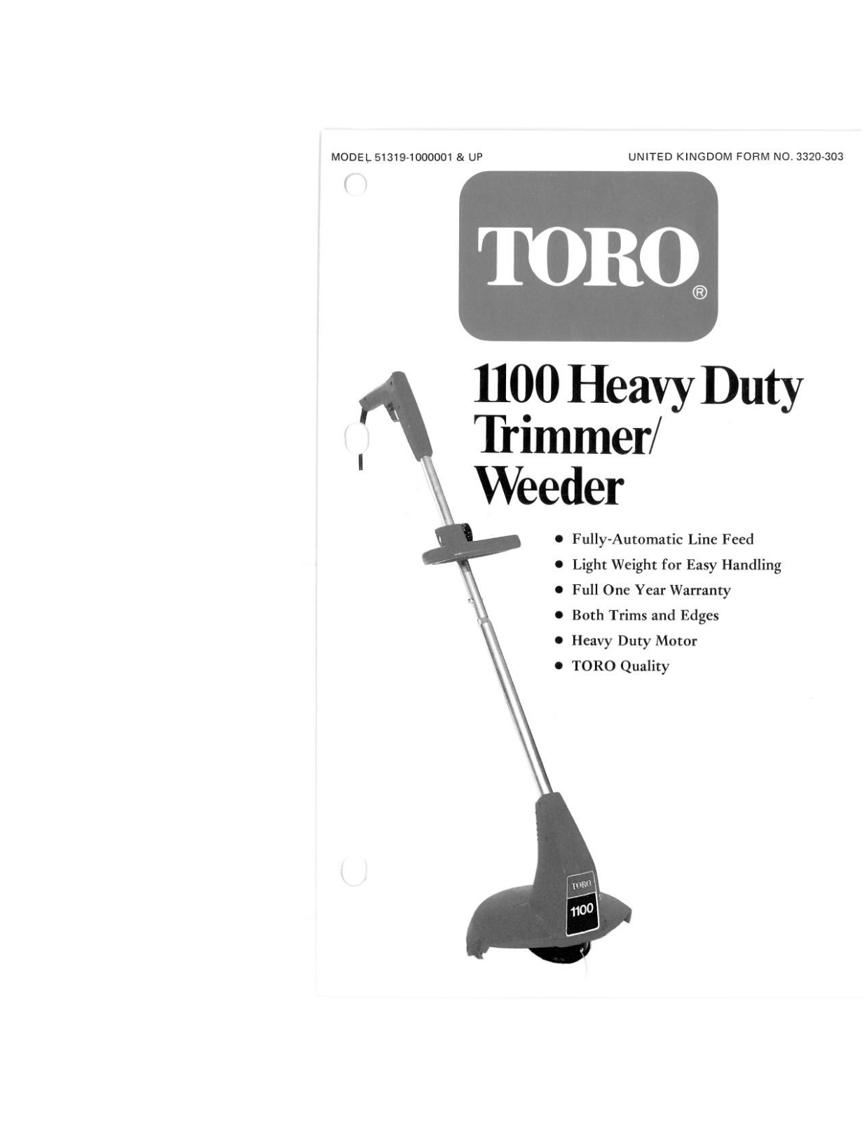 Toro 51319 Operator's Manual