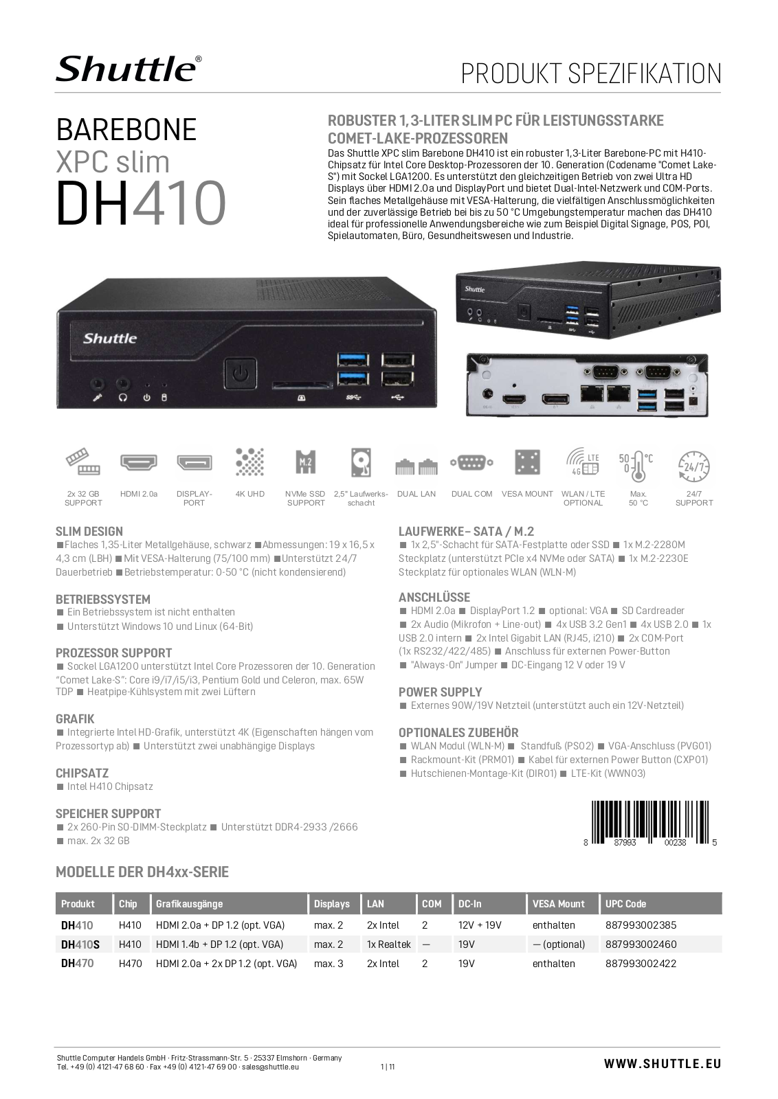 Shuttle DH410 User Manual