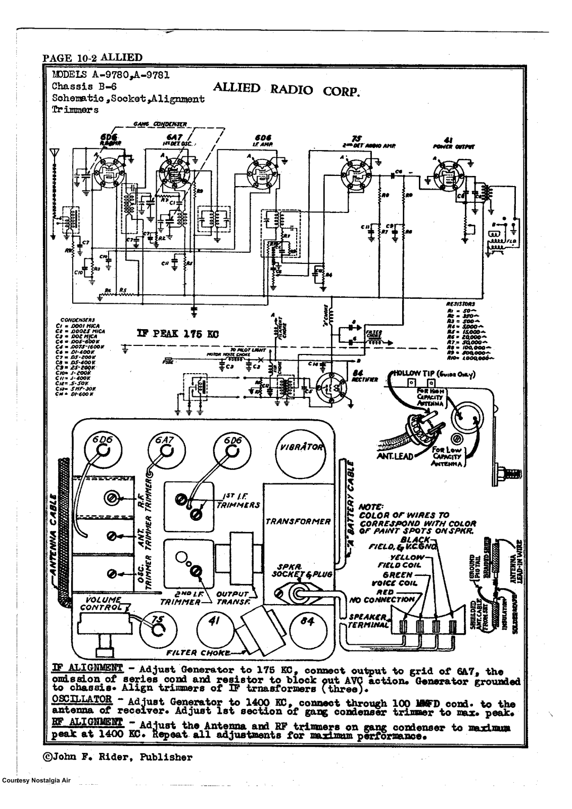 Allied Radio A9780, A9781 Schematic - ManualMachine.com