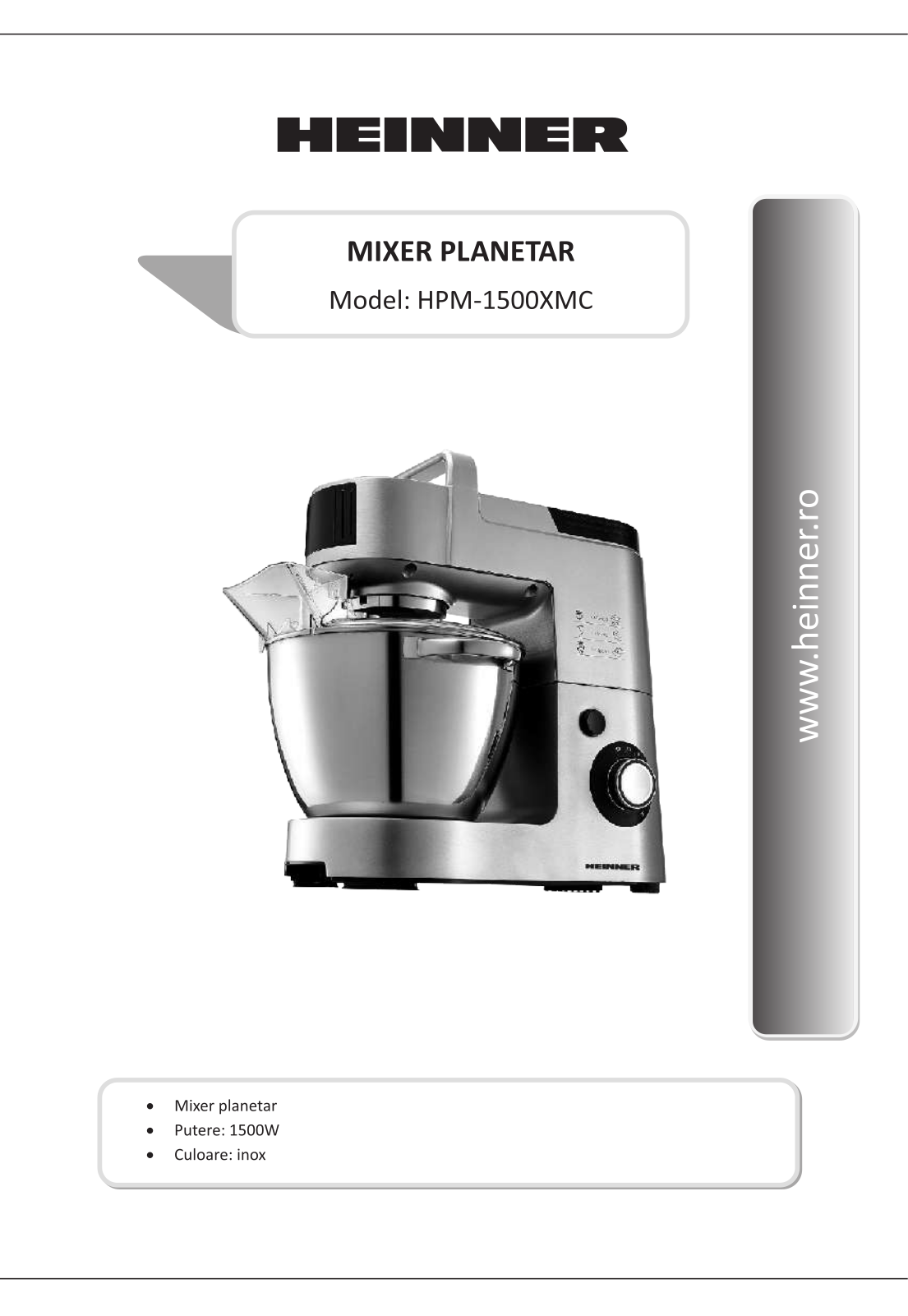 Heinner HPM-1500XMC User guide - ManualMachine.com