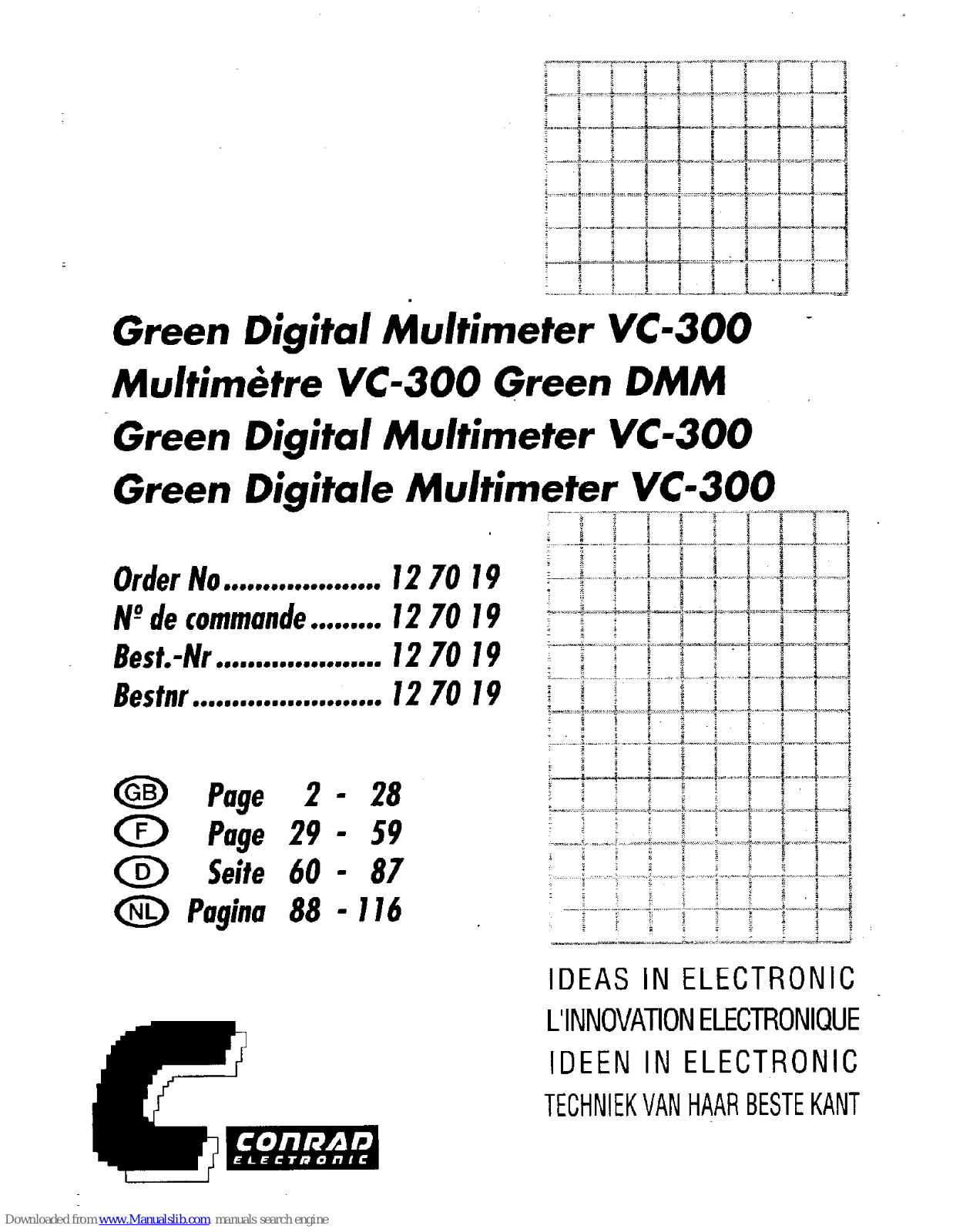 Conrad VC-300 User Manual