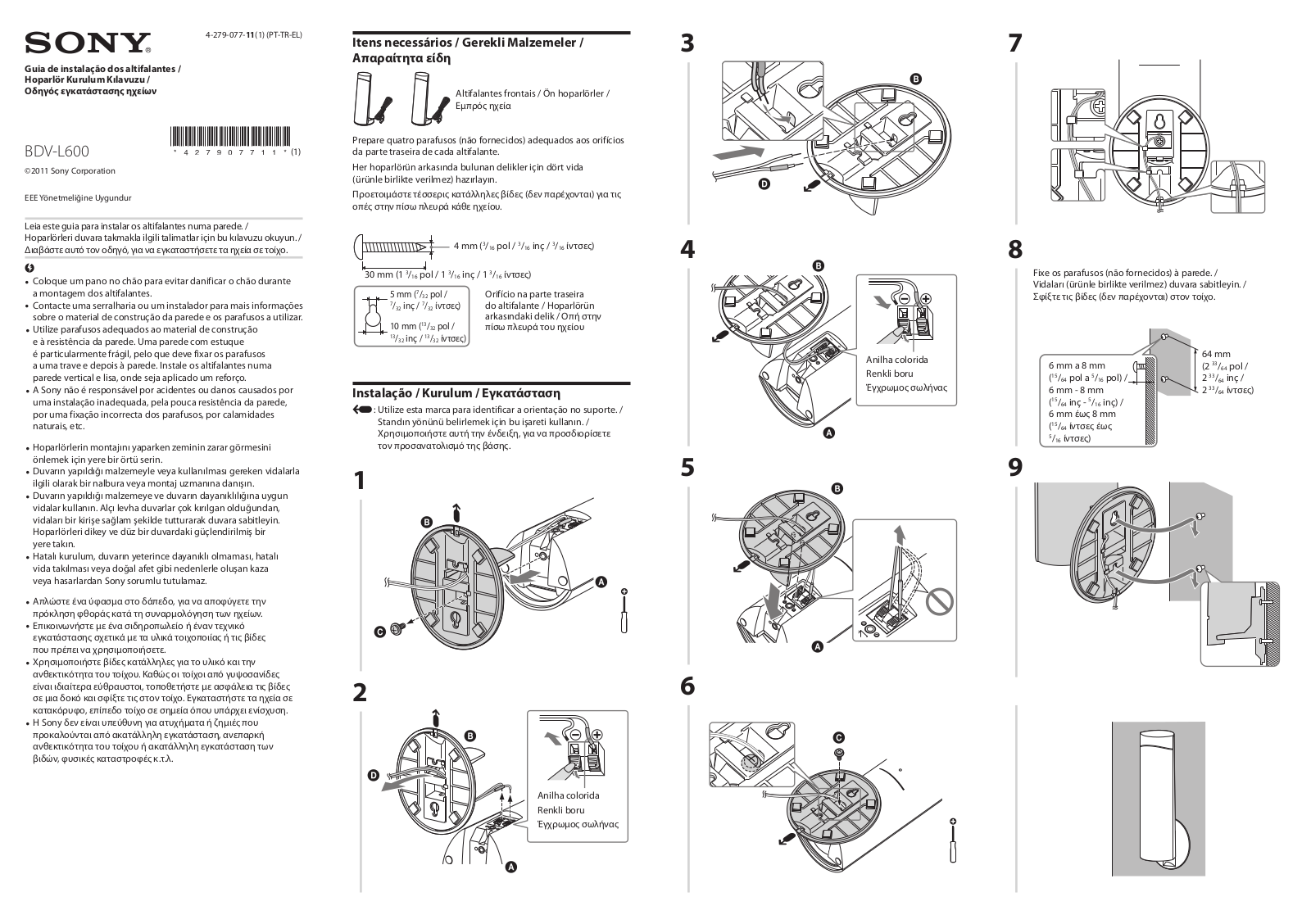 Sony BDV-L600 User Manual