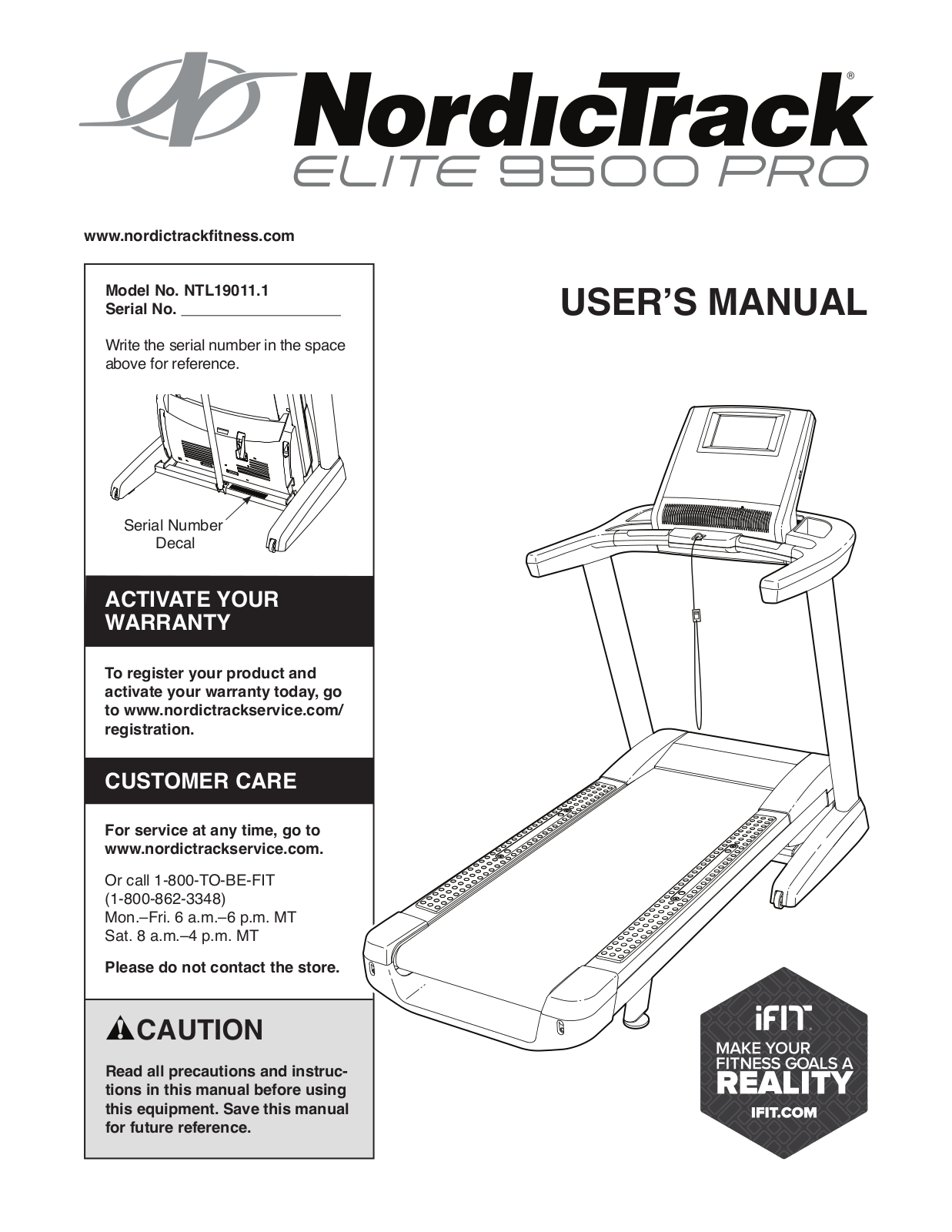 NordicTrack NTL190111 Owner's Manual