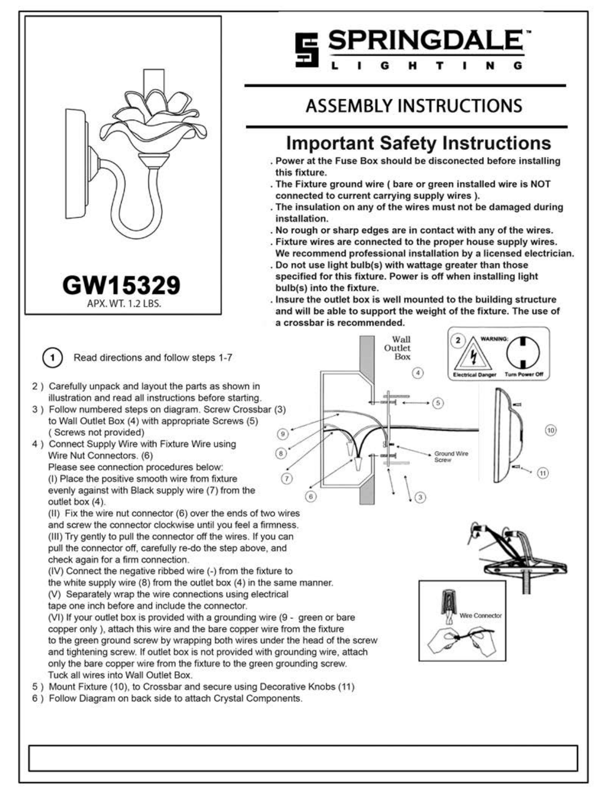 Springdale Lighting DT4673 Installation & Assembly - ManualMachine.com