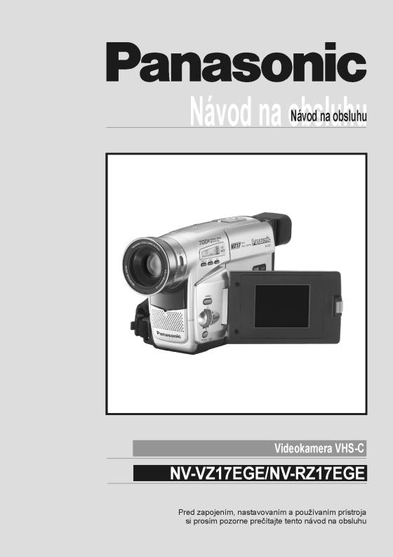 Panasonic NVVZ17EGE, NVRZ17EGE User Manual