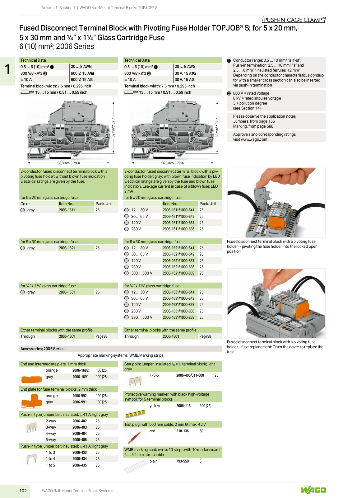 Wago 2006 Series Catalog Page