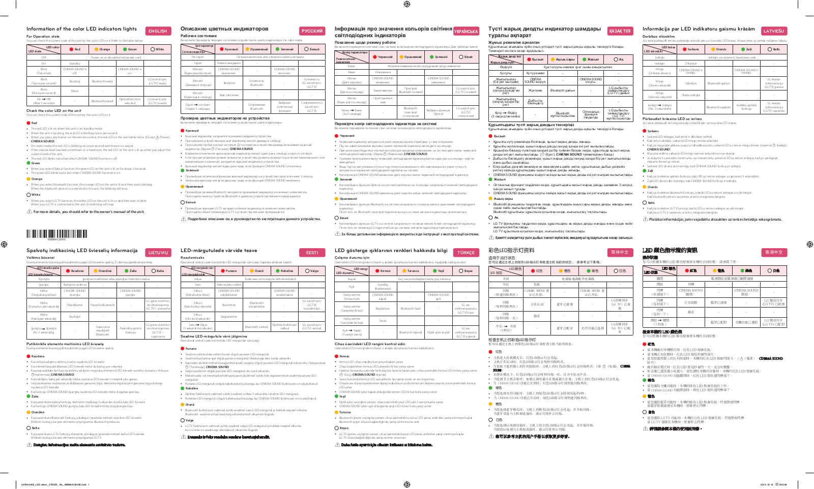 LG LAP340 Quick Setup Guide