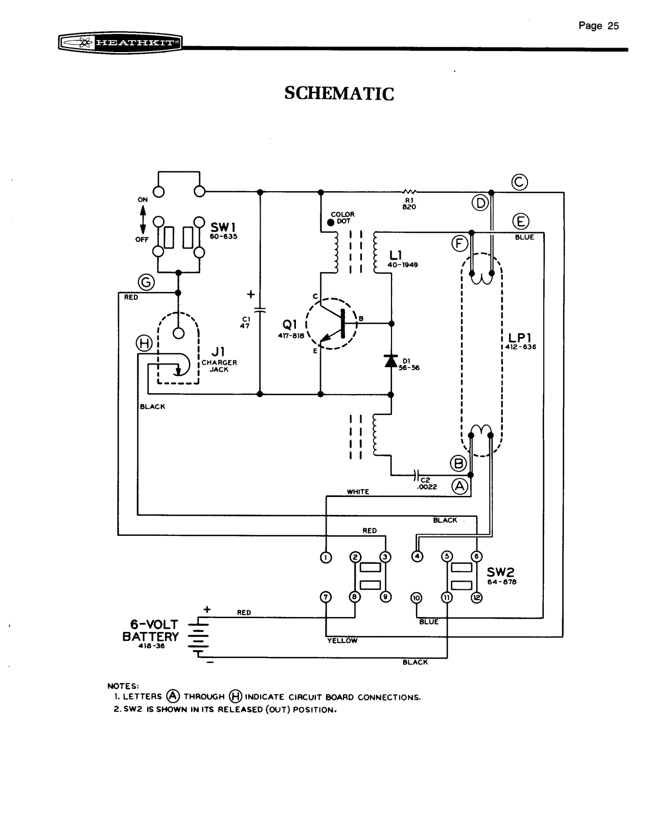 Heath Company GD-1246-A Schematic