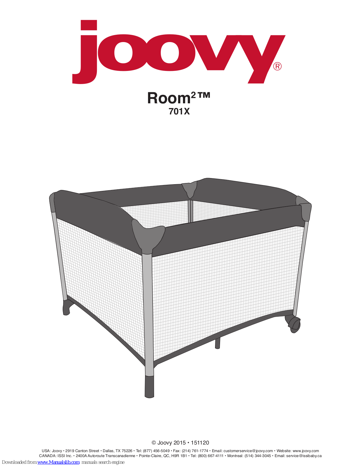 Joovy Room2 701X User Manual