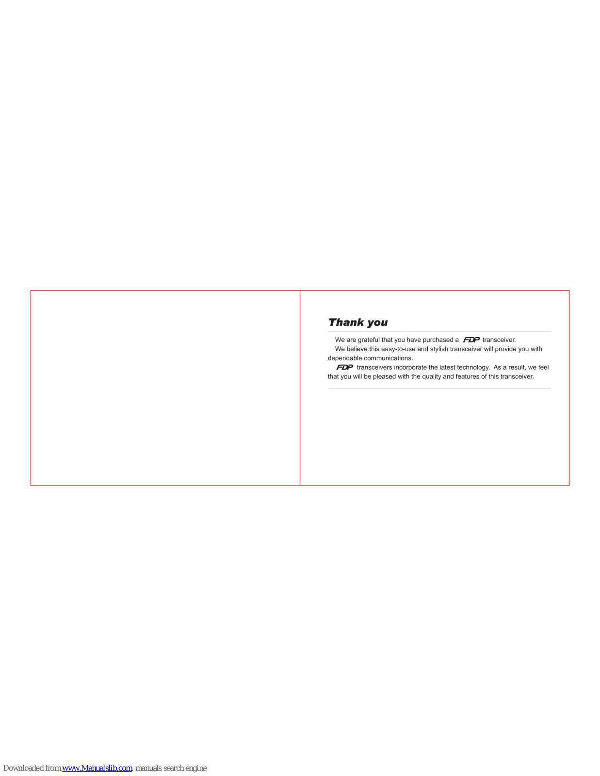 FDP EMS-HH User Manual - ManualMachine.com