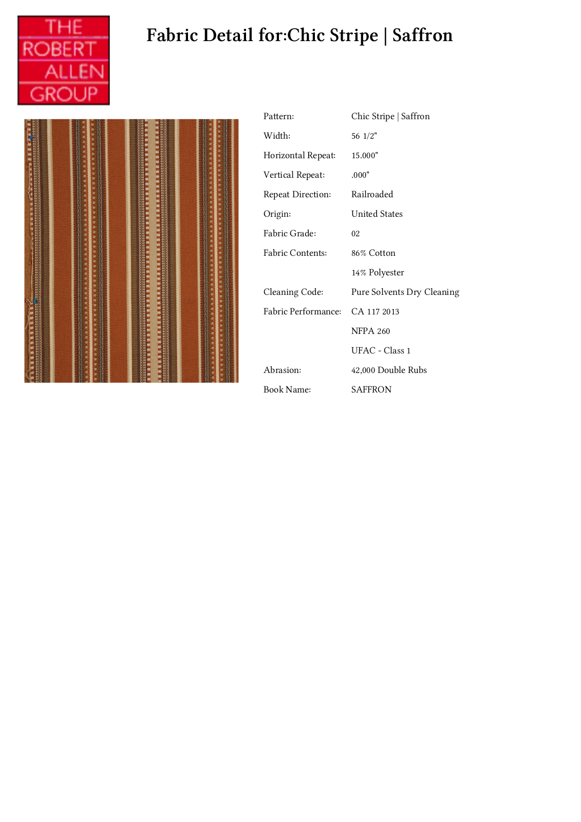 Robert Allen RALF1449 Specifications - ManualMachine.com