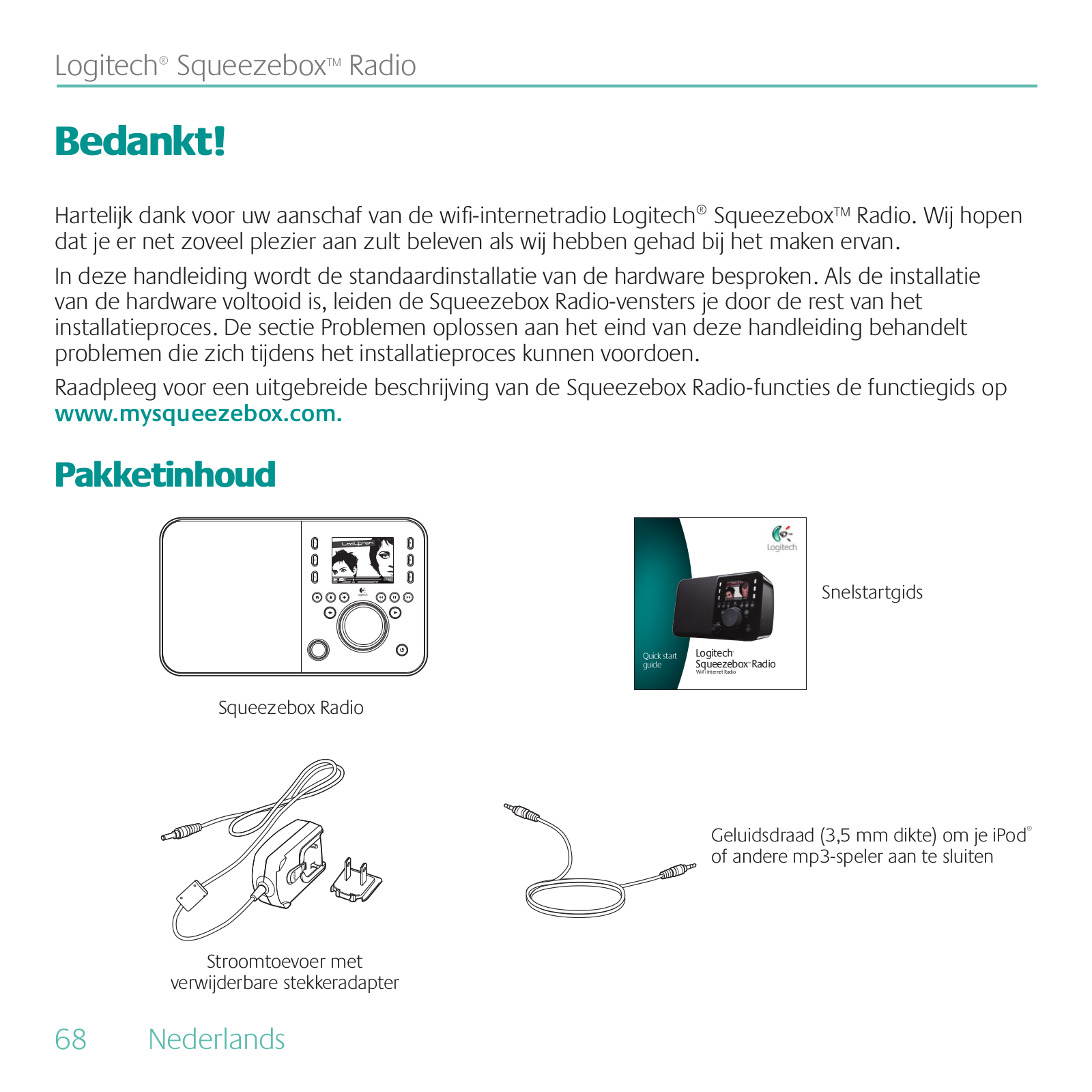 Logitech Squeezebox User Manual