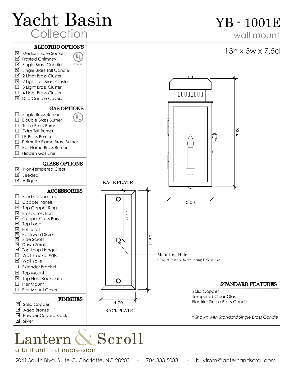 Lantern & Scroll LASC1227 Specifications - ManualMachine.com