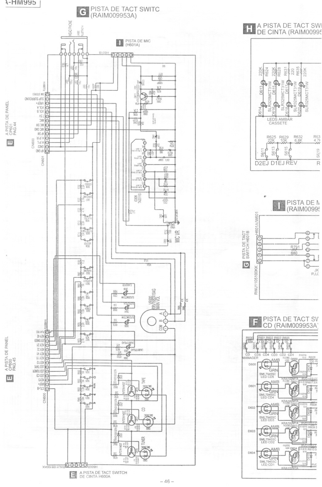 Technics SAHM-995 Schematic