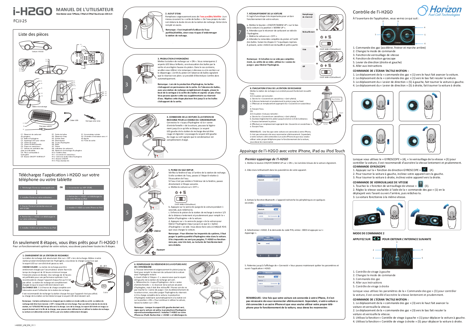 Horizon FCJJ-25 User guide