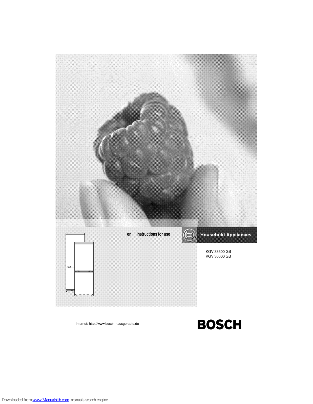 Bosch KGV 33600 GB, KGV 36600 GB Instructions For Use Manual