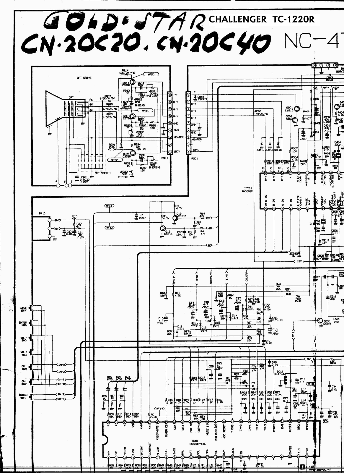 Goldstar 20C20, 20C40 Schematic