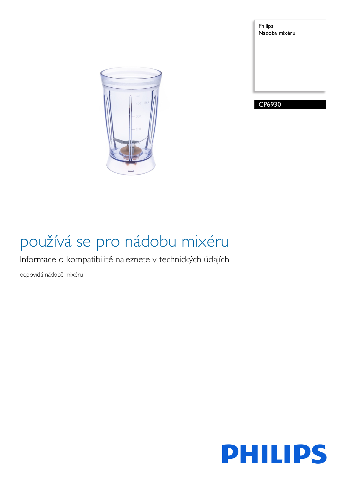 Philips CP6930/01 Leaflet - ManualMachine.com