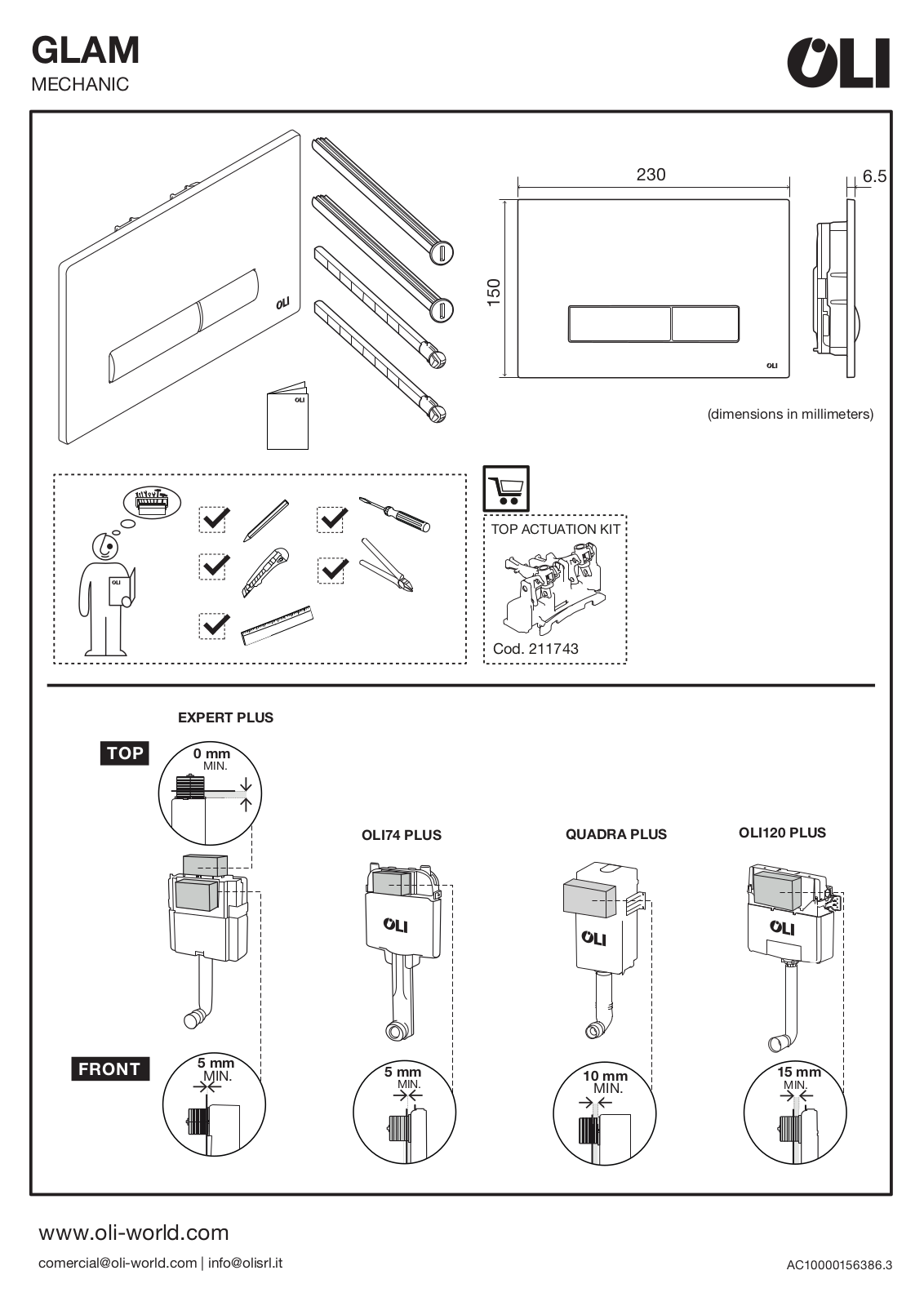 OLI GLAM MECHANIC User guide