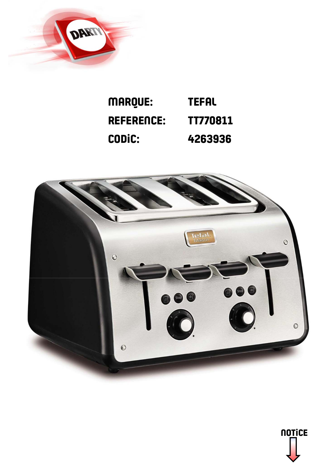 Tefal TT770811 User Manual