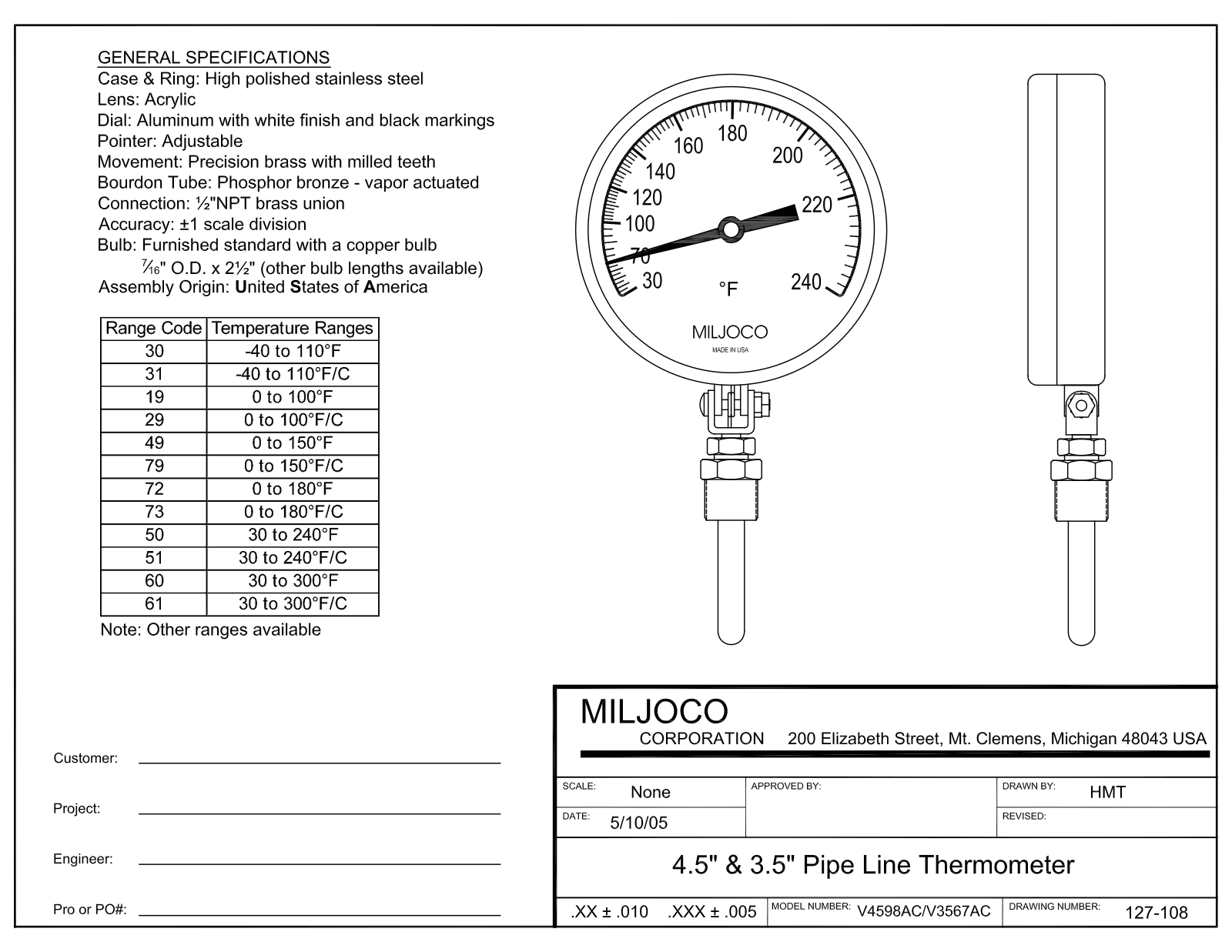 Miljoco V3567AC User Manual - ManualMachine.com