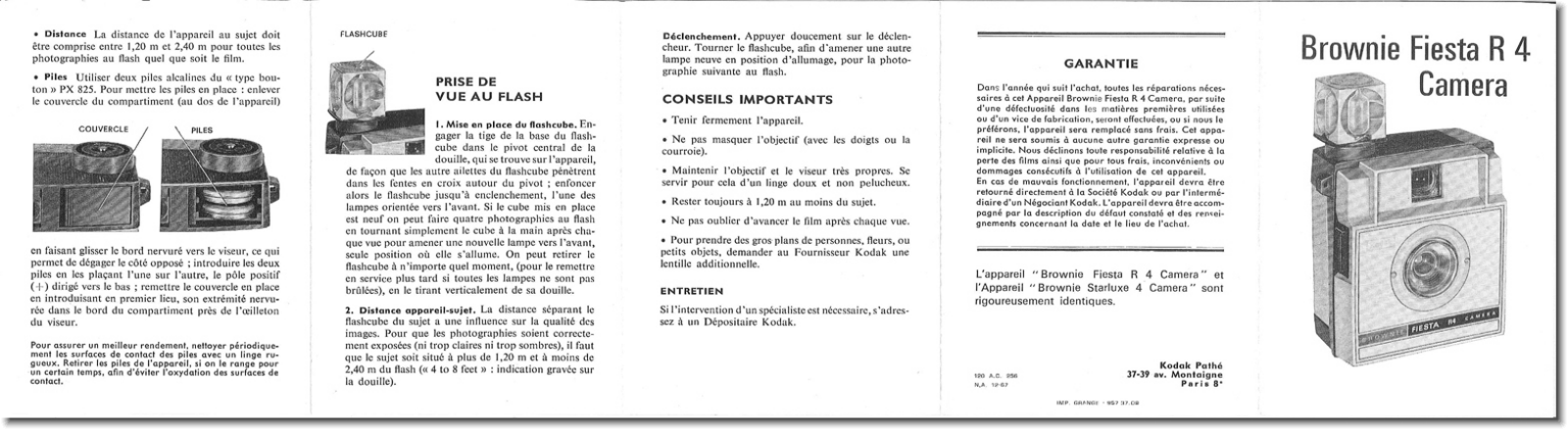 KODAK Brownie Fiesta R4 Instruction Manual