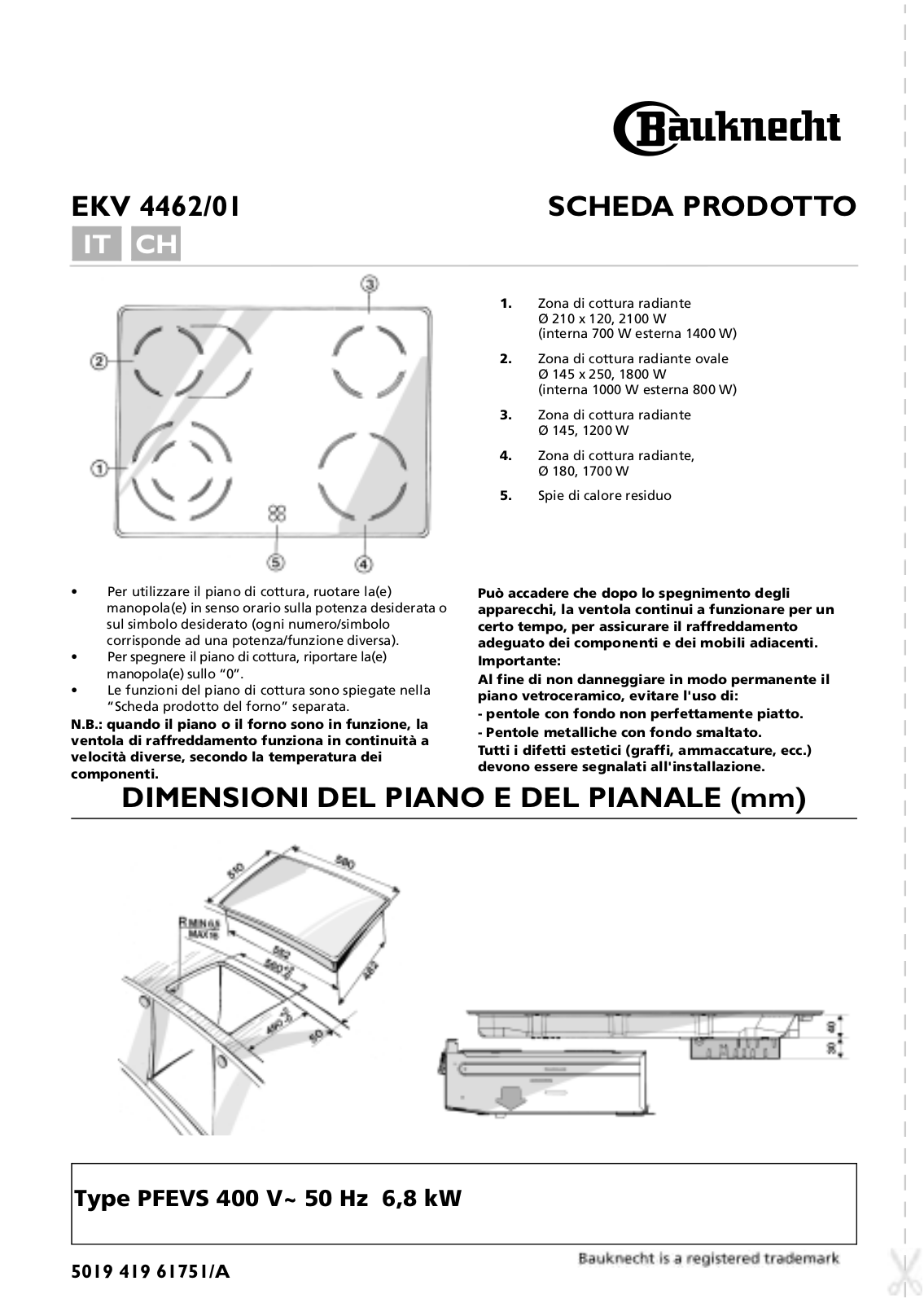 Whirlpool EKV 4462 IN-1 INSTRUCTION FOR USE