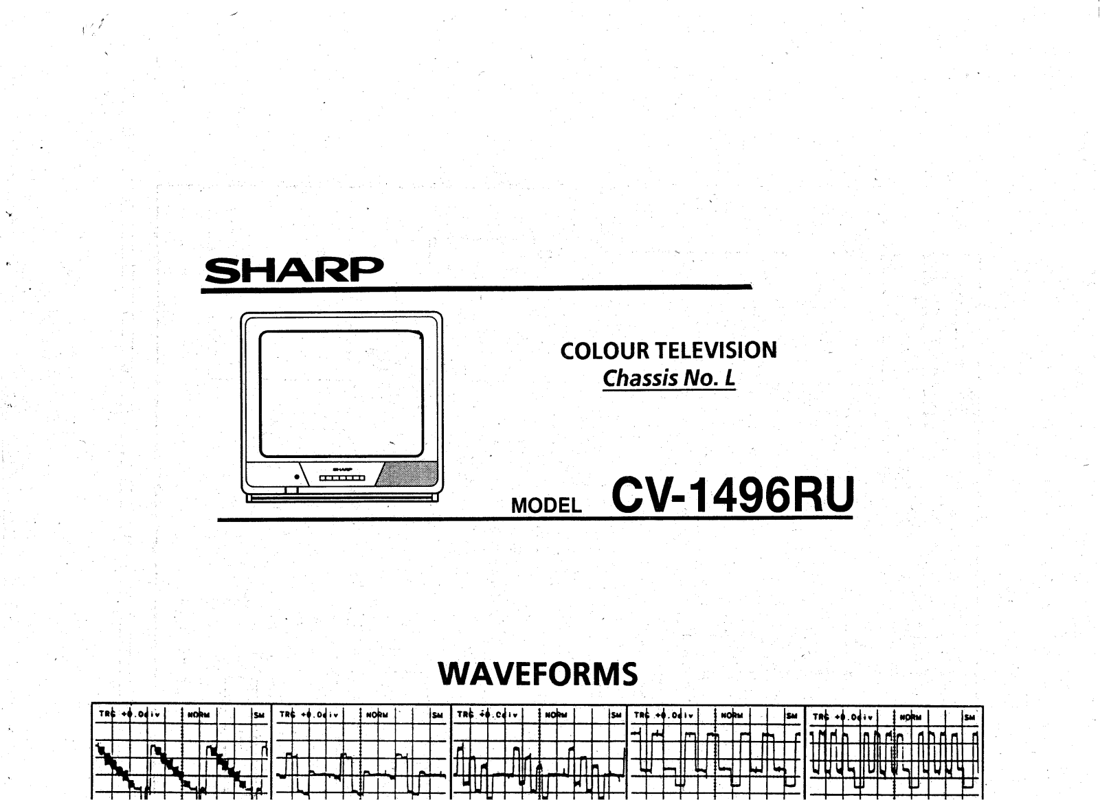 Sharp CV1496RU Schematic