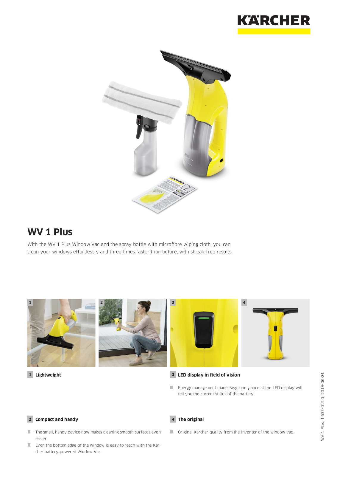 Karcher WV 1 Plus User Manual