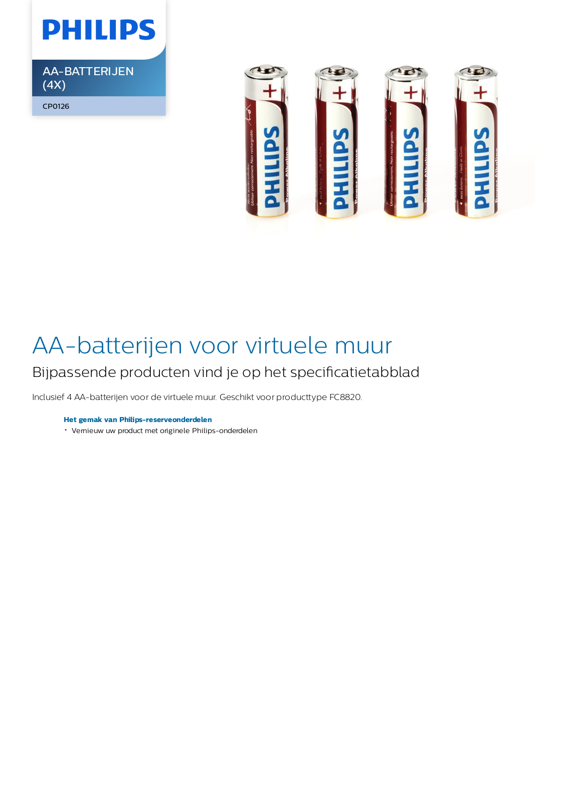 Philips CP0126/01 Leaflet - ManualMachine.com