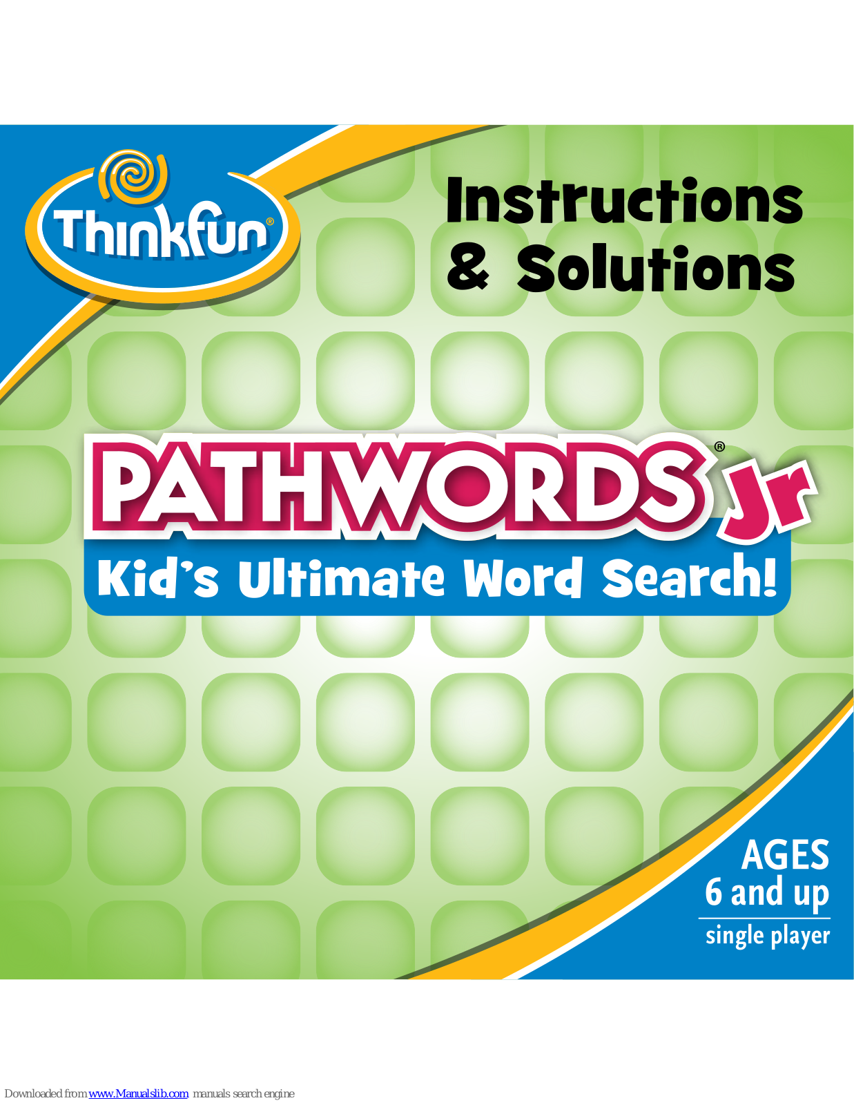 ThinkFun PathWords Instructions Manual