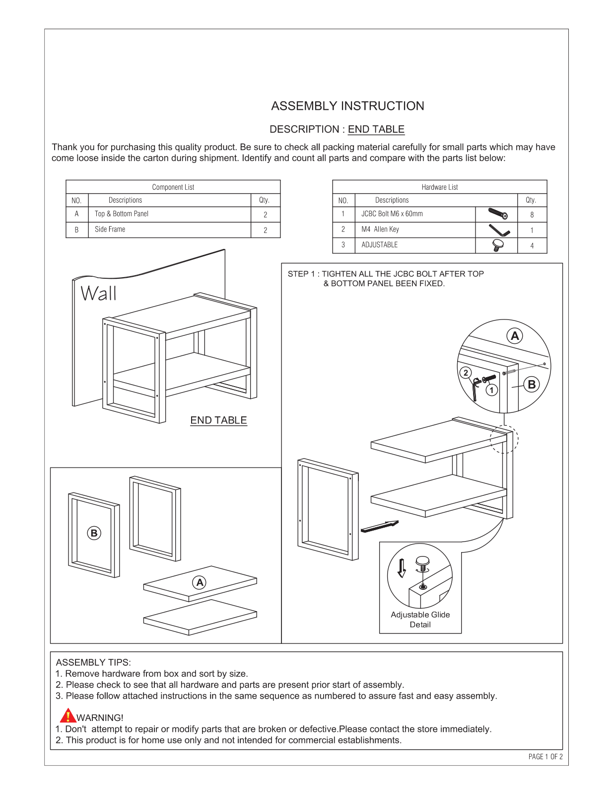 Foundstone™ W006114531 Assembly Instructions - ManualMachine.com